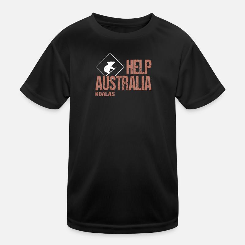 HELP AUSTRALIA KOALAS Kinder Funktions-T-Shirt