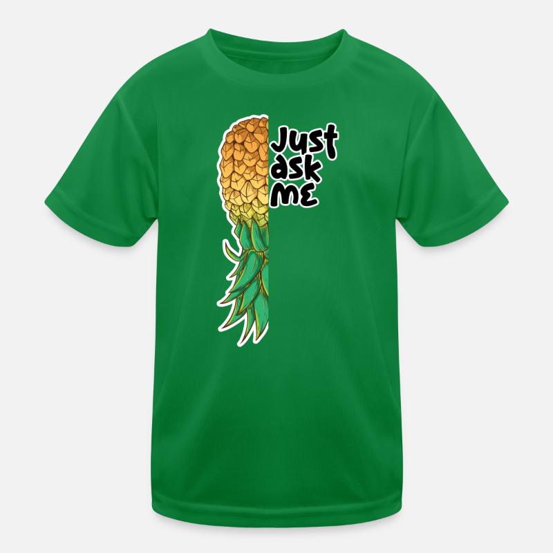Upside Down Pineapple Swinger Just ask me Kinder Funktions-T-Shirt
