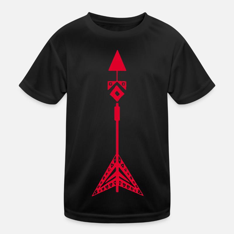 Symbole rouge d'une flèche amérindienne T-shirt sport Enfant