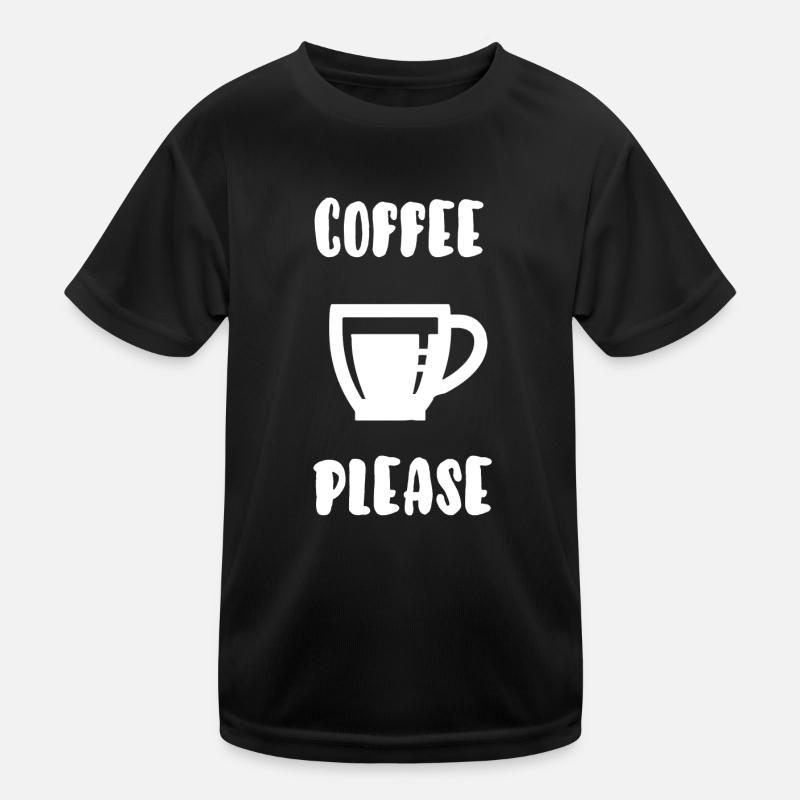Kaffee bitte Kinder Funktions-T-Shirt