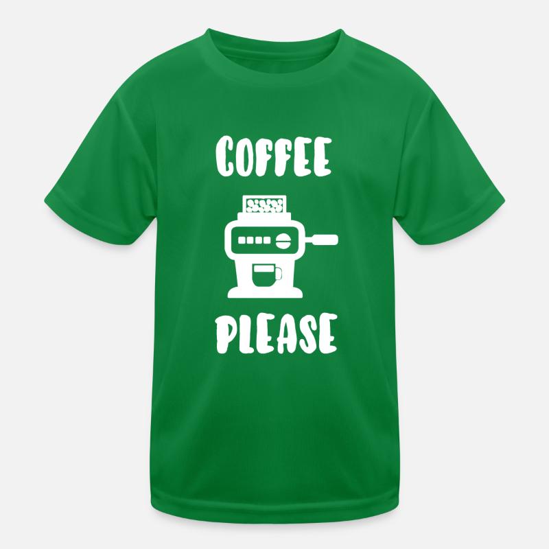Kaffee bitte Kinder Funktions-T-Shirt