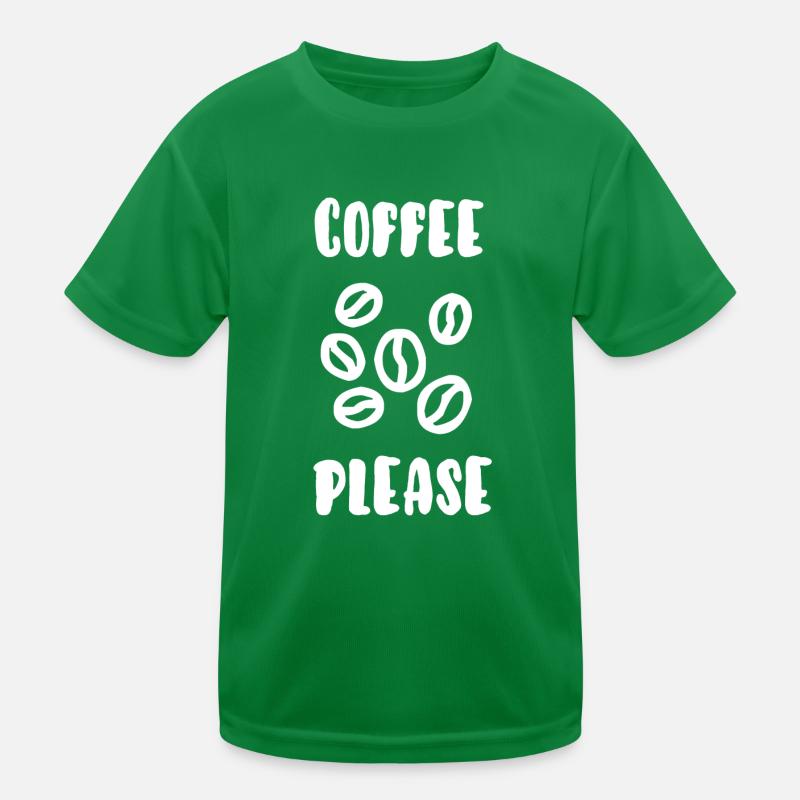 Kaffee bitte Kinder Funktions-T-Shirt