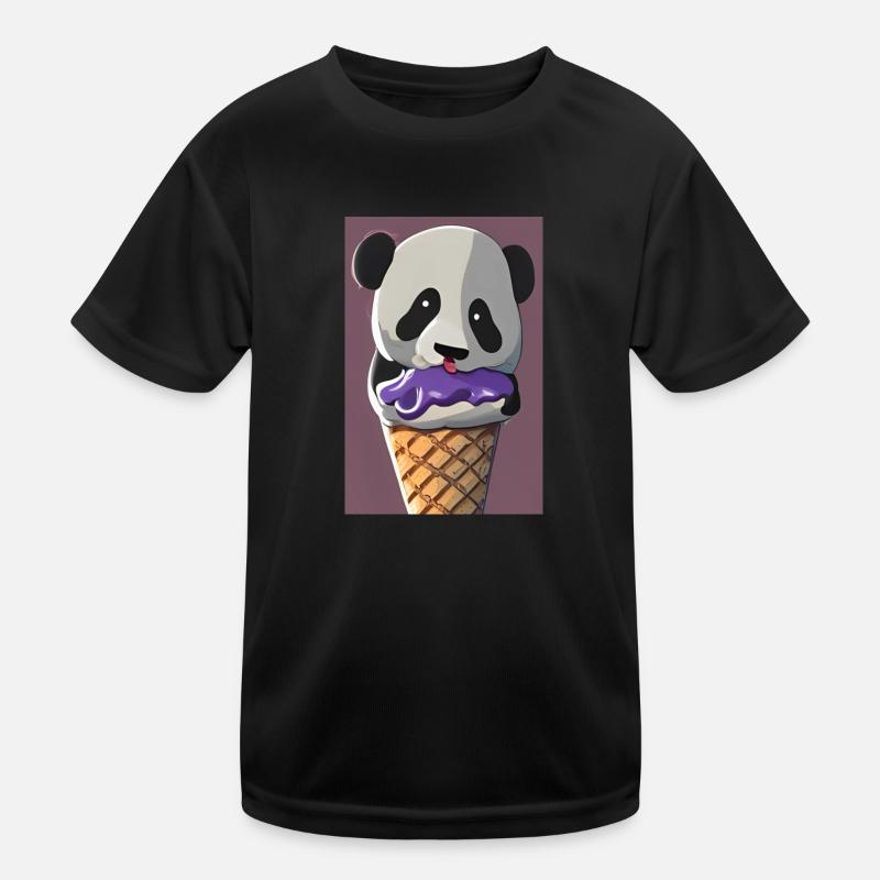 Eis Panda Kinder Funktions-T-Shirt