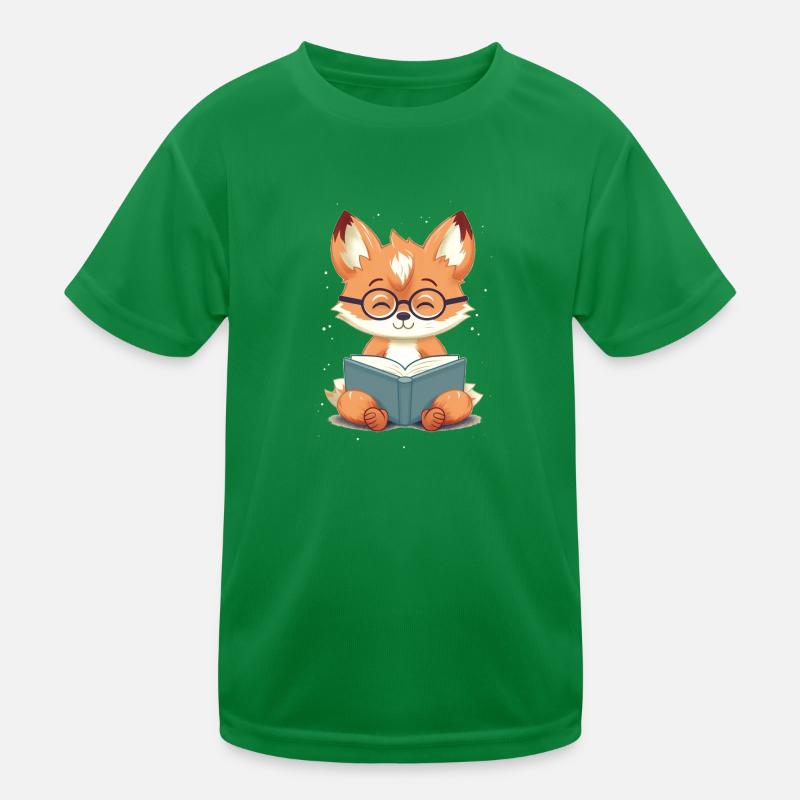Reading fox Kids Functional T-Shirt