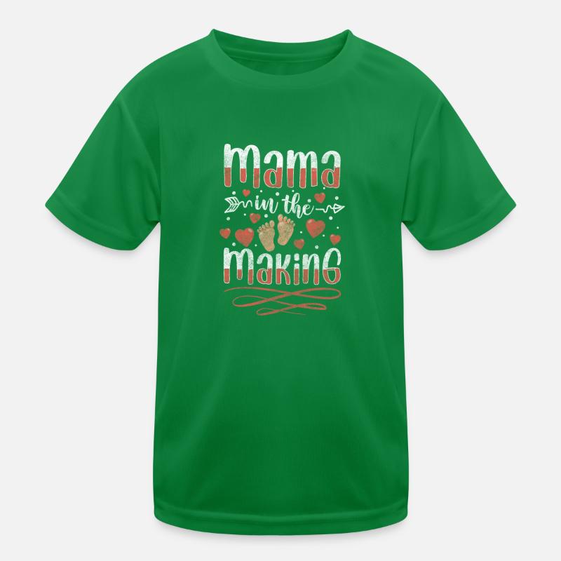 Baby Mutter Nachwuchs Bauch Kinder Funktions-T-Shirt