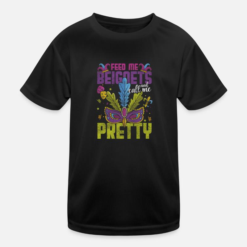 Parade Mask Colorful Beads Kids Functional T-Shirt