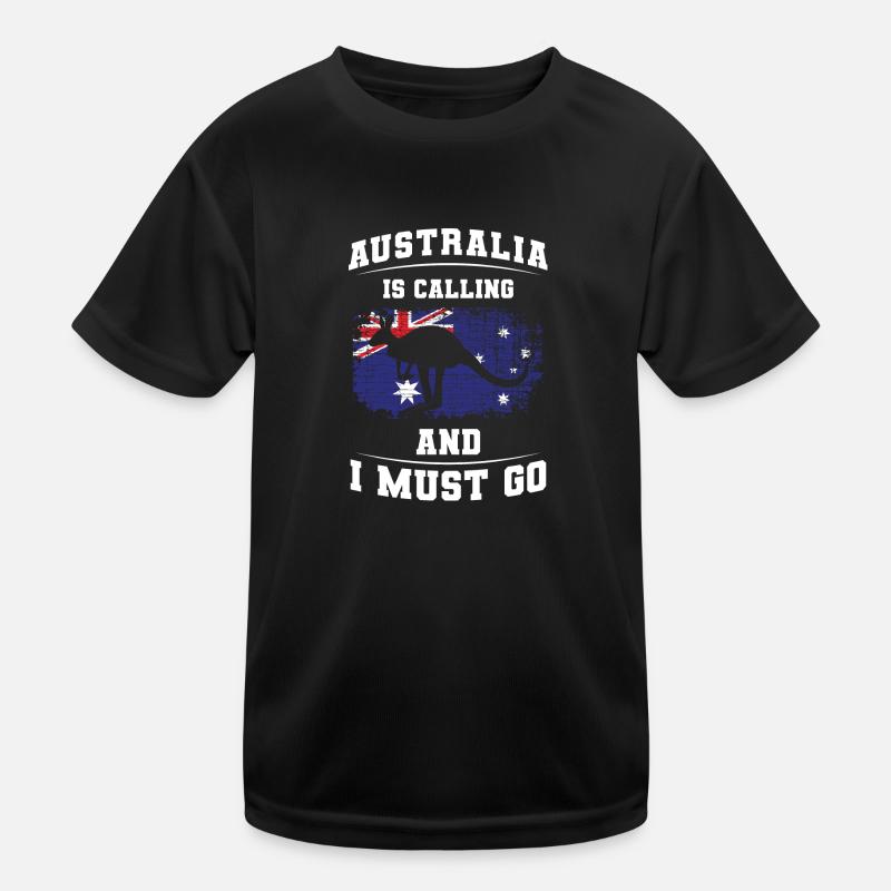 Outback Känguru Metropole Kinder Funktions-T-Shirt