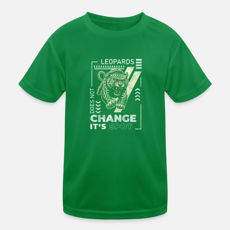 Leopard Hunter Fast Kids Functional T-Shirt