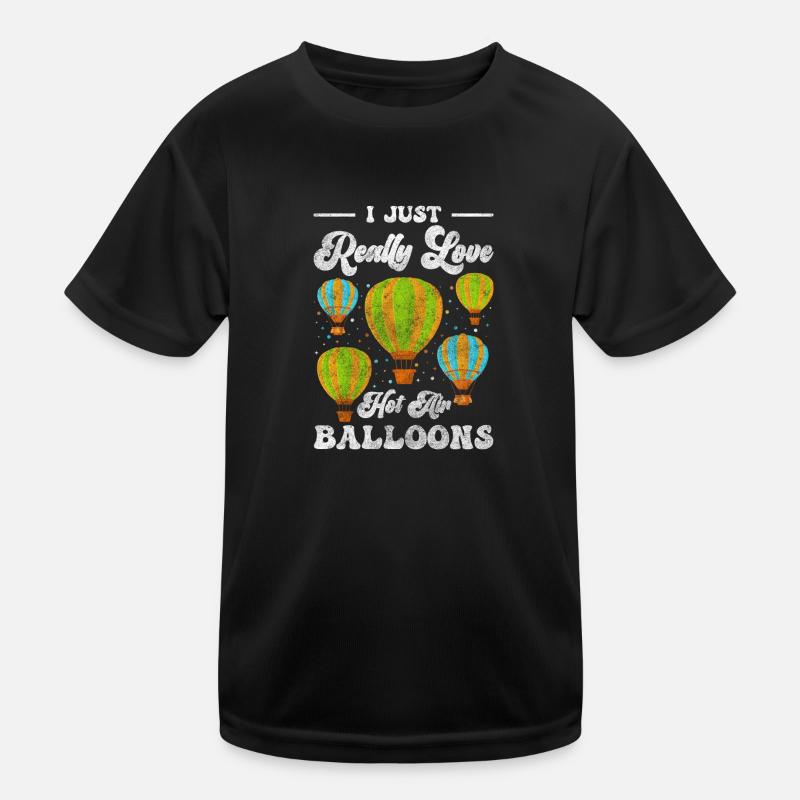 Balloon Flying Clouds Gas Balloon Kids Functional T-Shirt