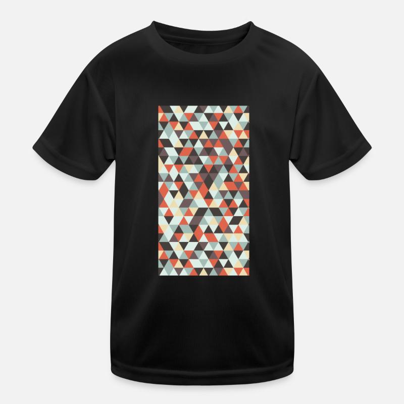 Triangle pattern Kids Functional T-Shirt