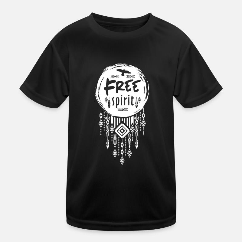 Free Spirit Boho Freizeit Design Kinder Funktions-T-Shirt