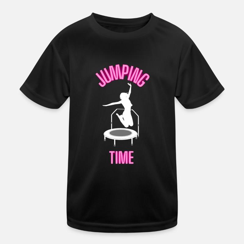 Jumping Time Trampoline trampoline trampoline T-shirt sport Enfant