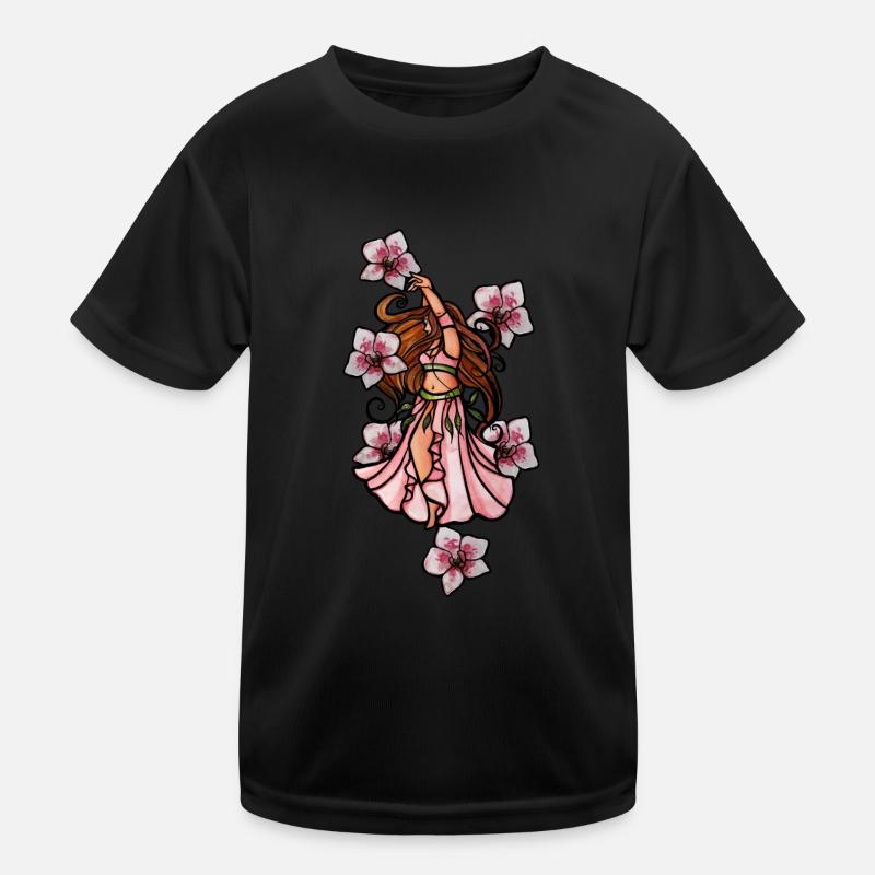 Orchidées de danse du ventre T-shirt sport Enfant