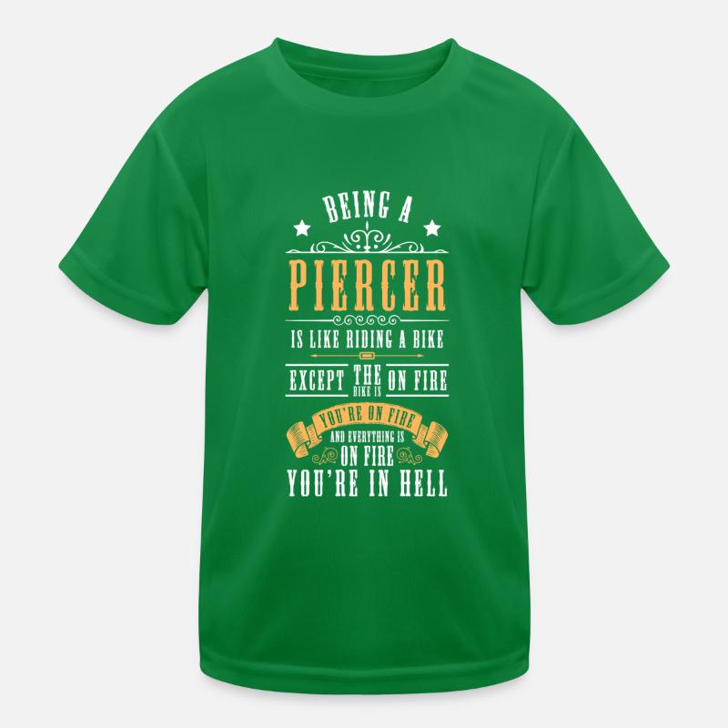 Profession Work Piercing Studio Kids Functional T-Shirt