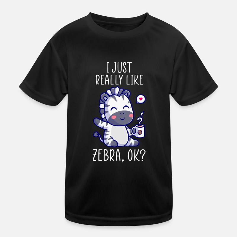 J’aime vraiment Zebra ok? Conception Zebra T-shirt sport Enfant