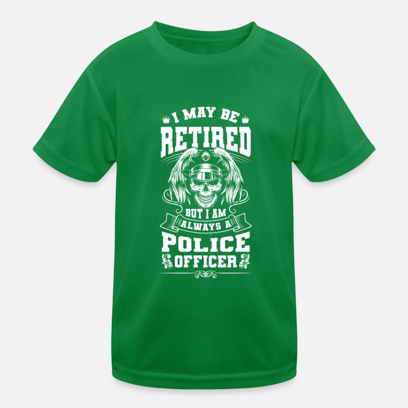 Policier Sheriff Thief Commissaire T-shirt sport Enfant