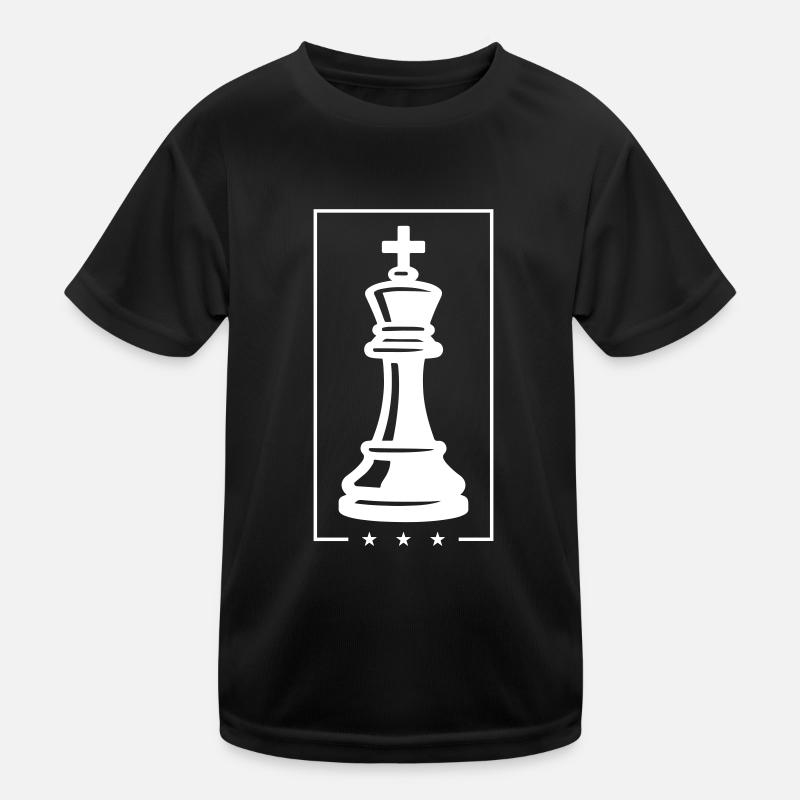 King Chess Piece Kids Functional T-Shirt