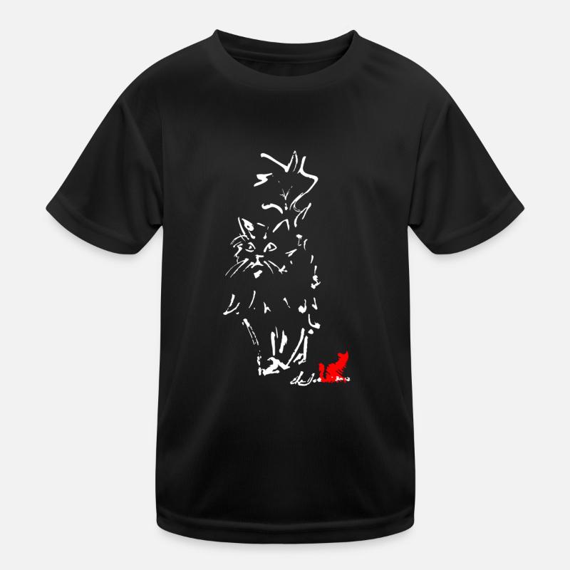 LONG HAIR CAT Kids Functional T-Shirt