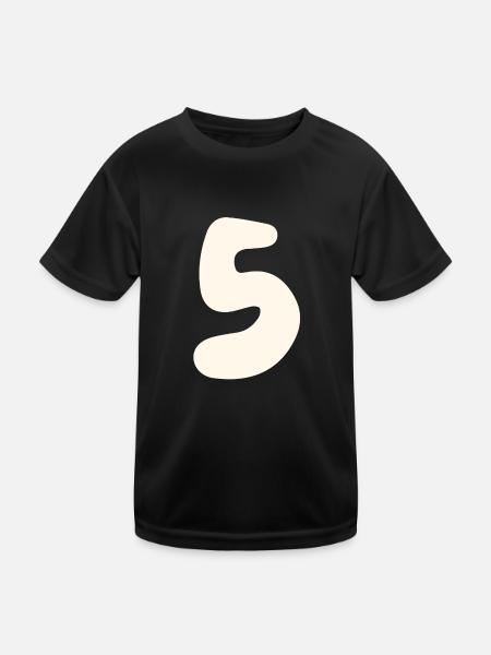 5 - Kids Functional T-Shirt - black - Front