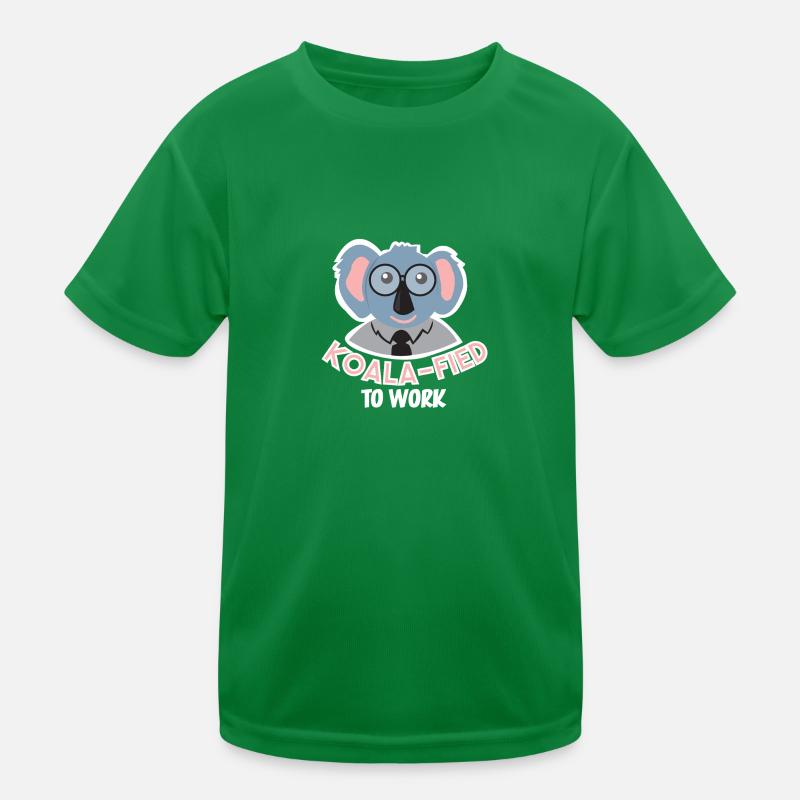 Koalafied to work Australien Koalas Beuteltier Fun Kinder Funktions-T-Shirt