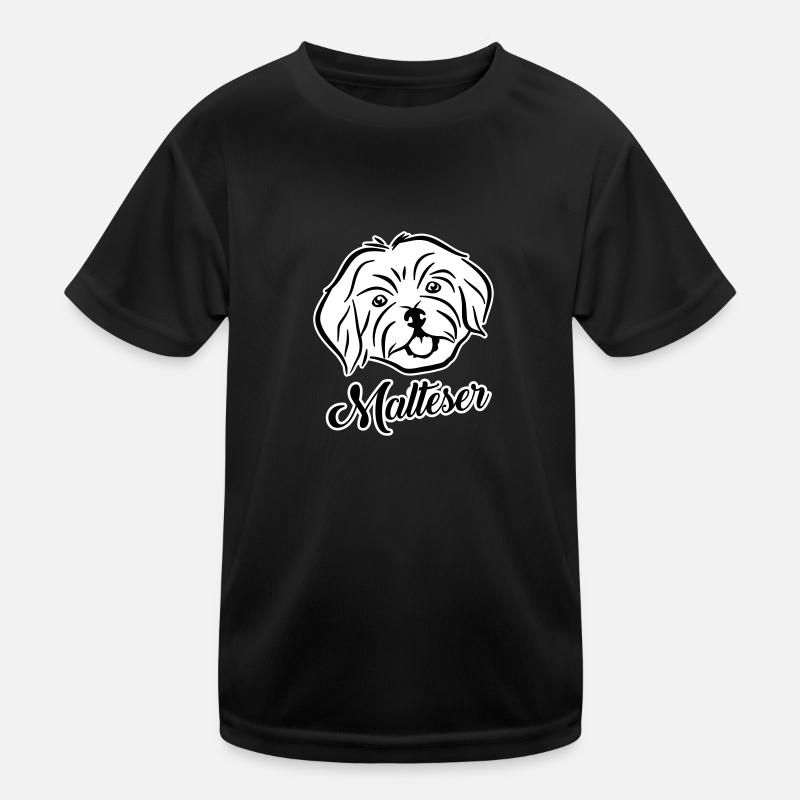 Malteser - Kinder Funktions-T-Shirt - Schwarz