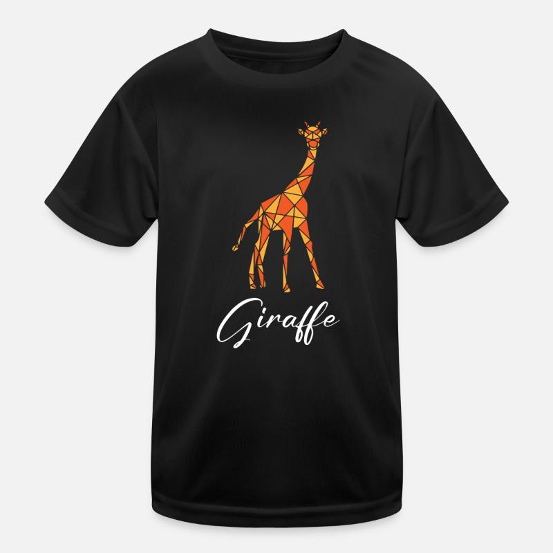 Giraffe Geometric Kinder Funktions-T-Shirt