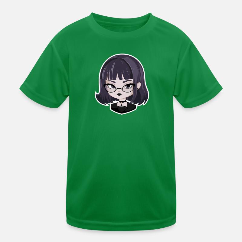 Anime Gothic-Mädchen Kinder Funktions-T-Shirt