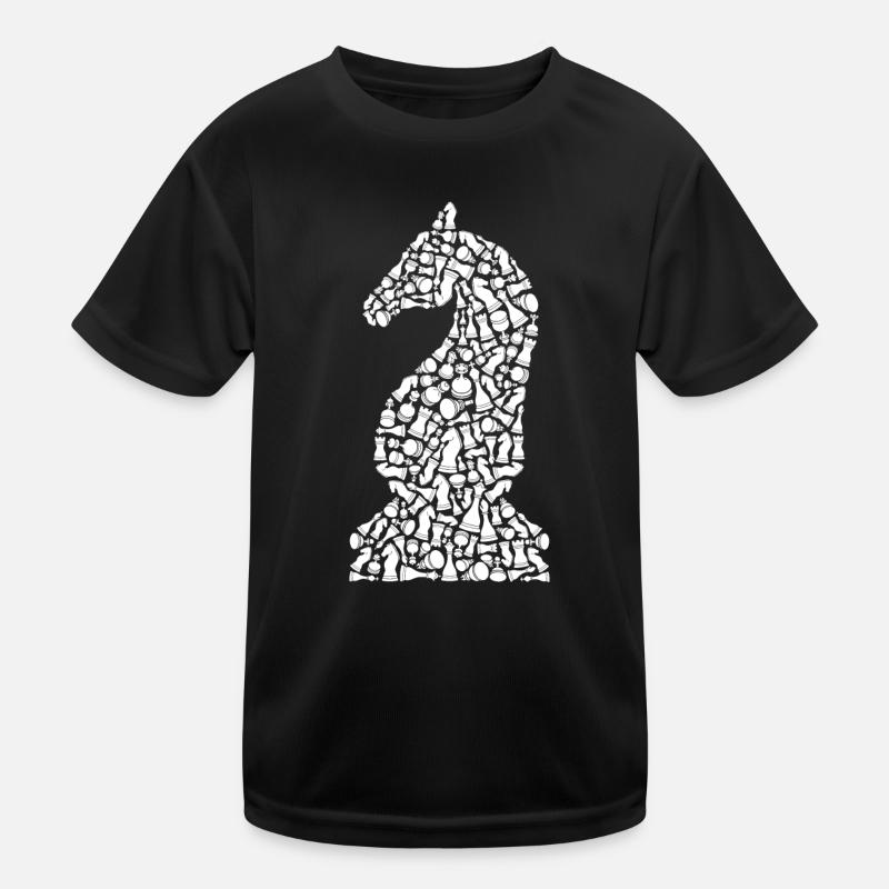 Schach Figur Symbole Brettspiel Schachspieler Kinder Funktions-T-Shirt