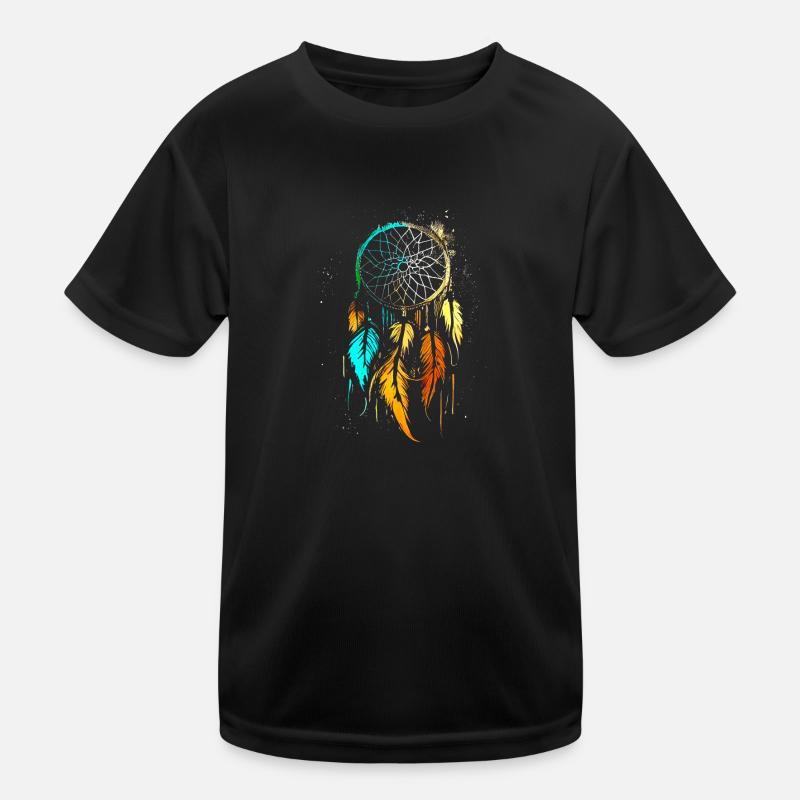 Dream Catcher Free Spirit Boho Leisure Design Kids Functional T-Shirt