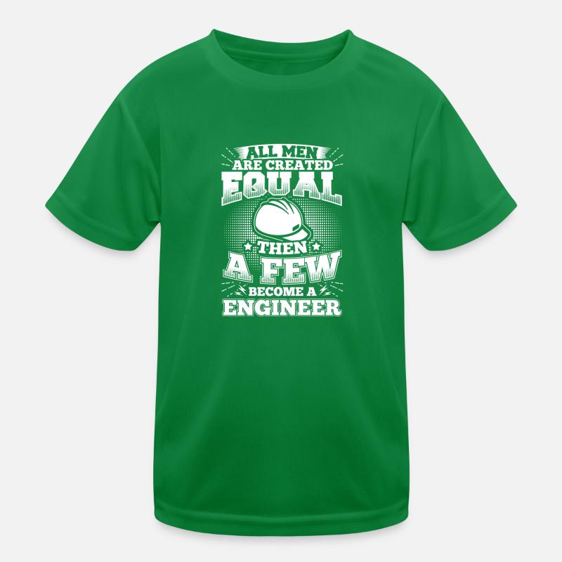Funny Engineer Engineering Shirt All Men Equal Kinder Funktions-T-Shirt