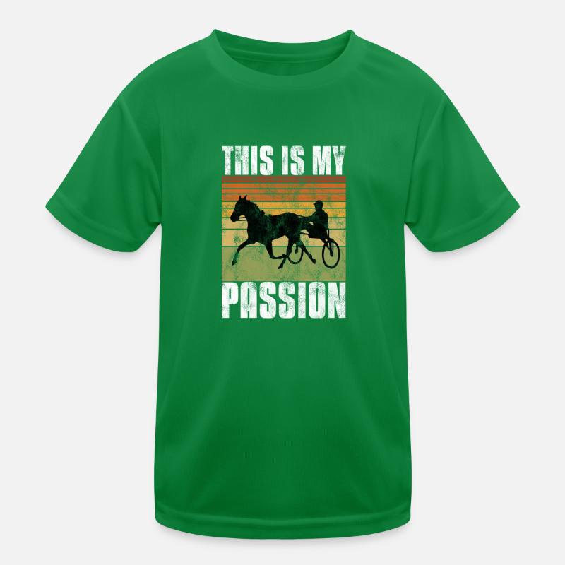 C’est ma Passion Trotting Races Retro T-shirt sport Enfant