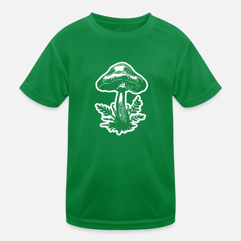 Mushroom Mushroom Picker Kids Functional T-Shirt