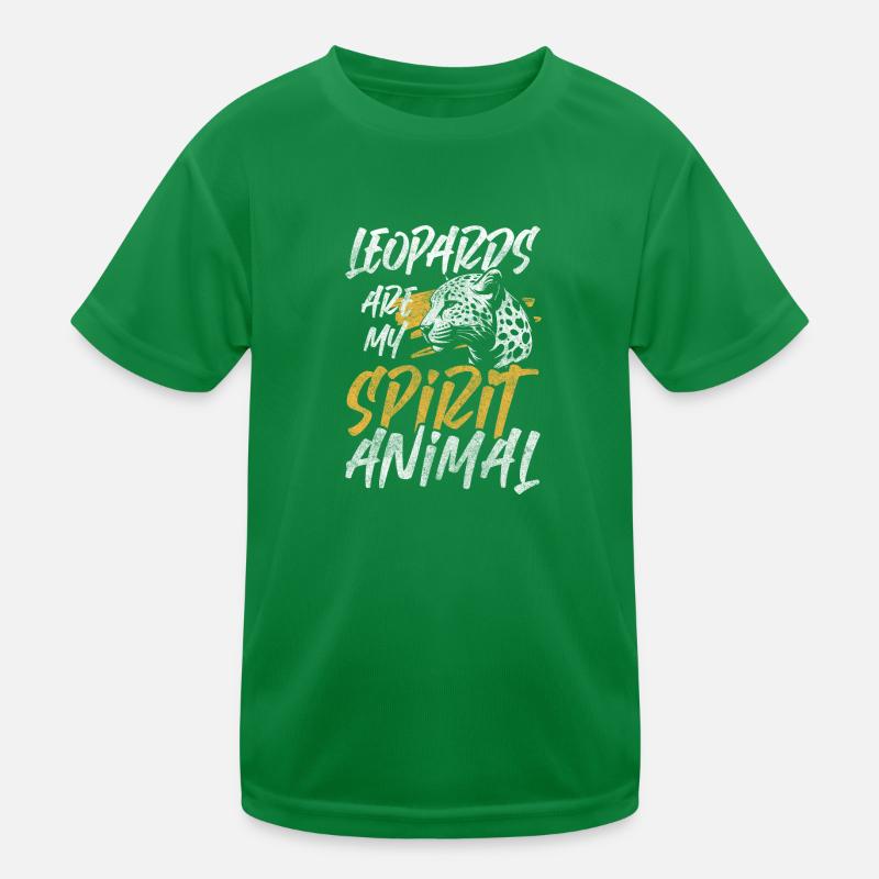 Leopard Jäger Katze Natur Kinder Funktions-T-Shirt