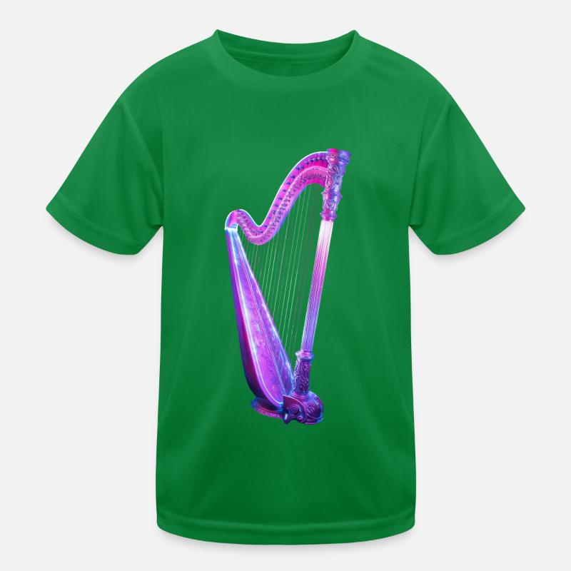 Harfe Kinder Funktions-T-Shirt