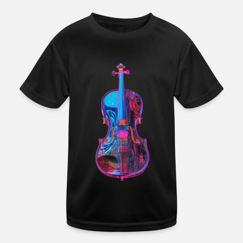 Violine Kinder Funktions-T-Shirt