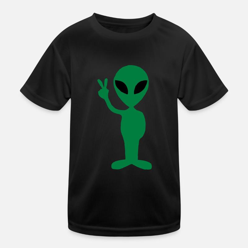 Green alien Kids Functional T-Shirt