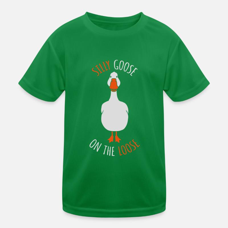goose on the loose Kinder Funktions-T-Shirt