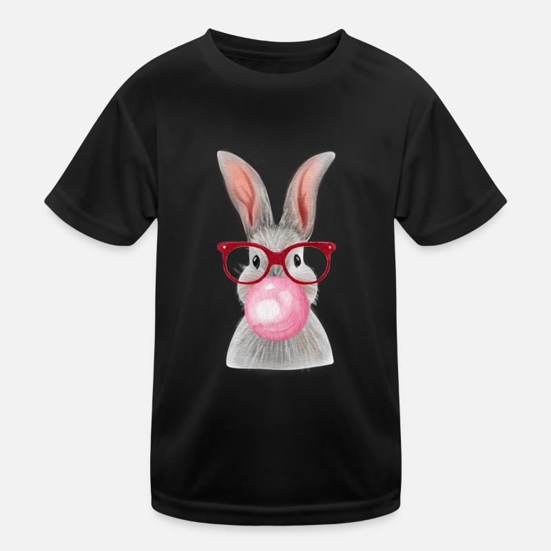 Rabbit chewed gum Kids Functional T-Shirt