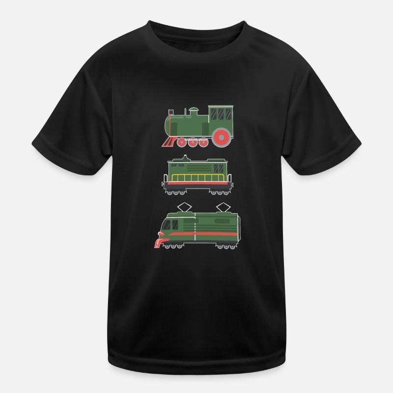 Collector Train Man and Child Kids Functional T-Shirt