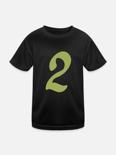 2 - Kids Functional T-Shirt - black - Front