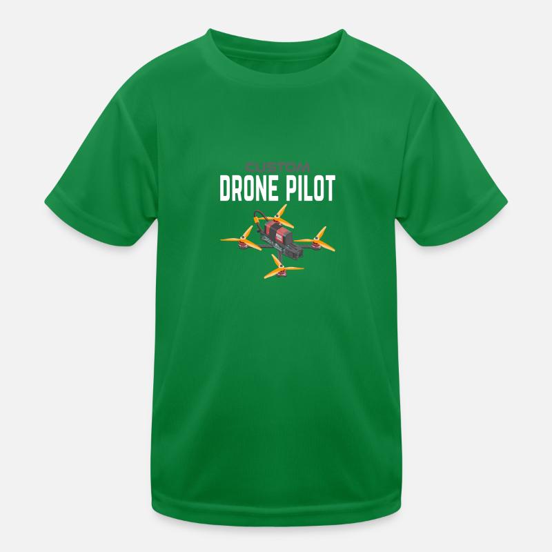 Custom Drone Pilot Kinder Funktions-T-Shirt