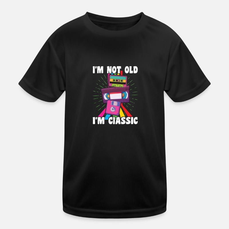 I'm not Old I'm Classic Retro 80s 90s Vintage VHS Kids Functional T-Shirt