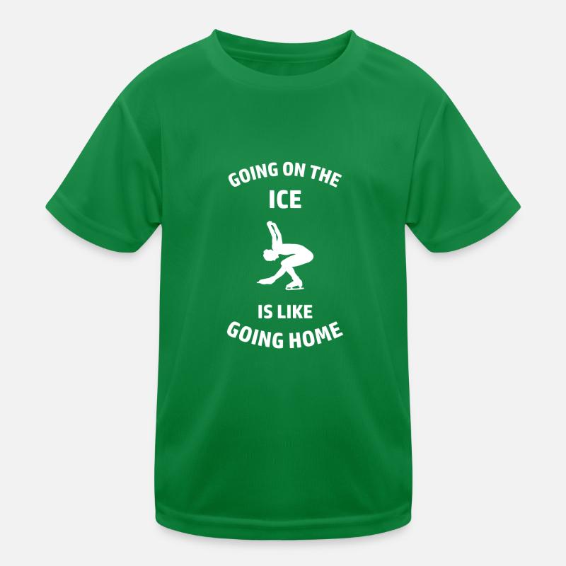 Eiskunstlauf Eiskunstläuferin Kinder Funktions-T-Shirt