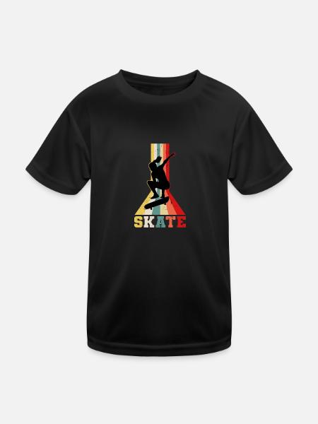 Skater girl - Kids Functional T-Shirt - black