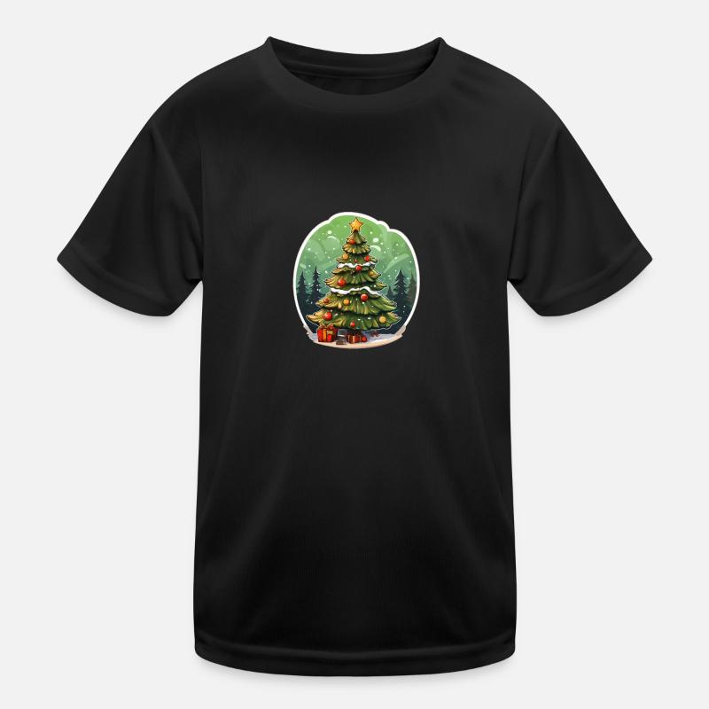 Christmas tree Kids Functional T-Shirt