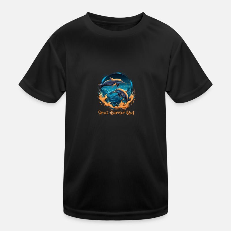 Great Barrier Reef Dolphins Kinder Funktions-T-Shirt