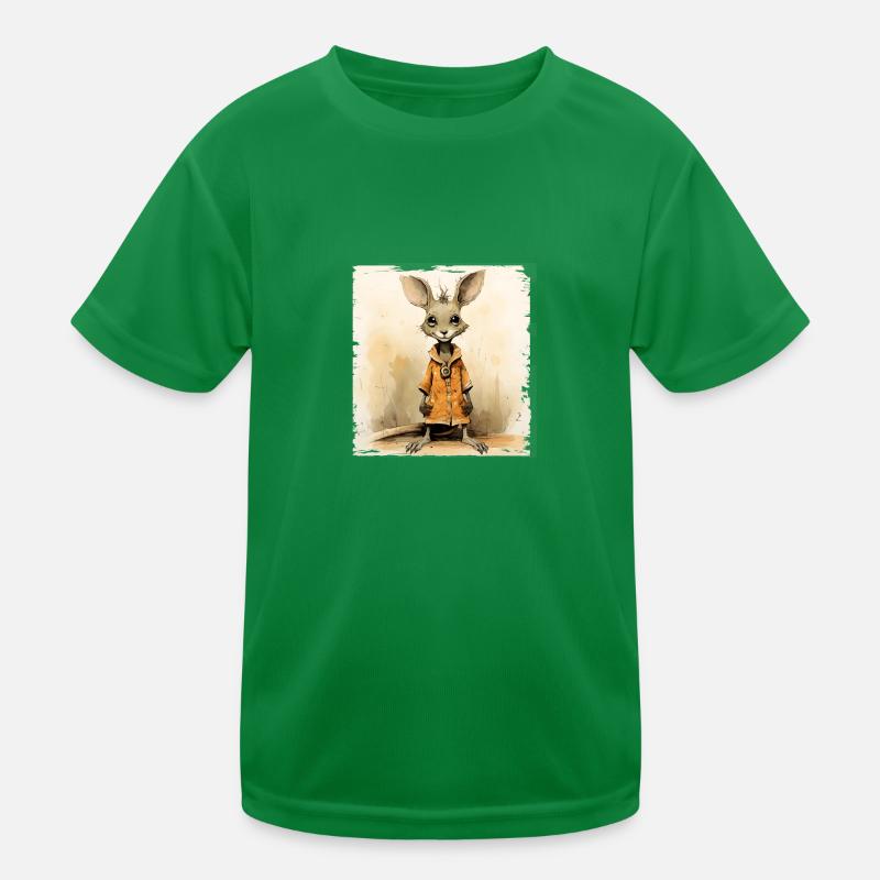 cute kangaroo Kinder Funktions-T-Shirt