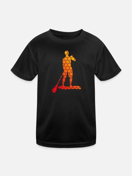 Stand up Paddle Board Pour Femmes Standup Paddleboard - T-shirt sport Enfant - noir - Devant