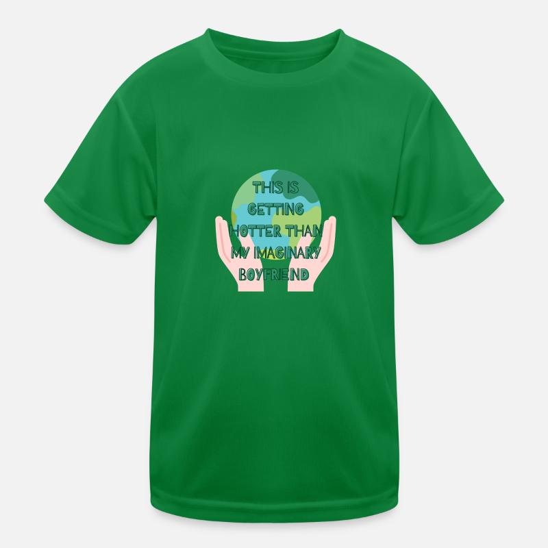 Stop global warming Kids Functional T-Shirt
