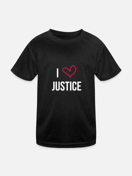 Richter / Gerechtigkeit / Richterin / Gericht - Kinder Funktions-T-Shirt - Schwarz - Vorne